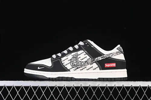 All categories Nk SB Dunk Series Nk SB Dunk Low High-end customized low-top sneakers Nike SB Dunk Low joint black flower hook Anniversary high-end customized low-top casual sneakers XS6089-624